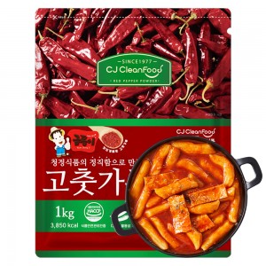 CJA001-2 중국산 중간입자 고춧가루 약간매운맛 1kg