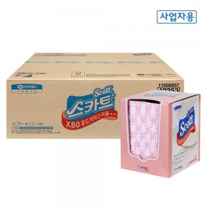 42353 스카트 X80 빨아쓰는 행주 50매 핑크 9카톤 한박스